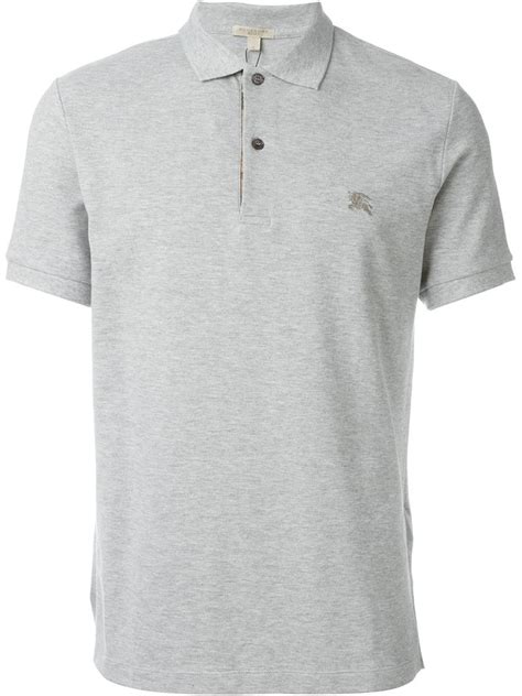 burberry polo shirt grey